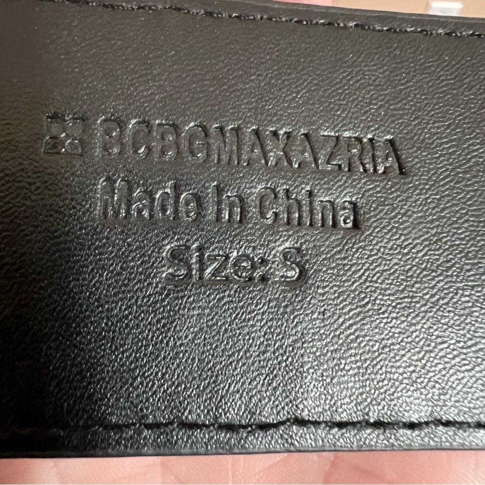 Sequin Statement Belt Black Silver Stretch Wide W… - image 7